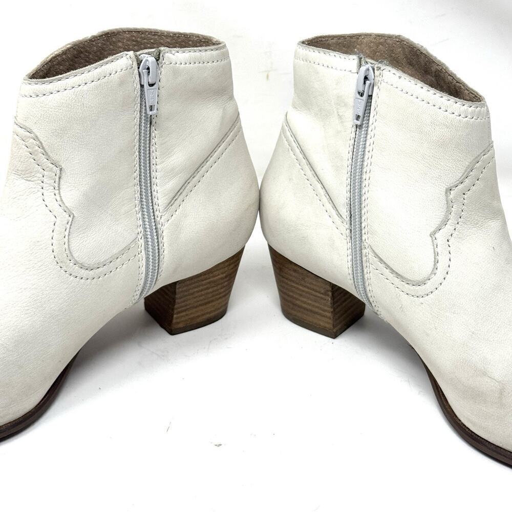 ANTHROPOLOGIE SEYCHELLES Off White Suede Western Bootie Sz 9 - Picture 4 of 8
